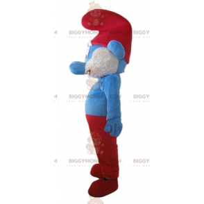 Papa Smurf famous comic character BIGGYMONKEY™ mascot costume –