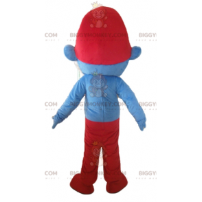 Papa Smurf famous comic character BIGGYMONKEY™ mascot costume –