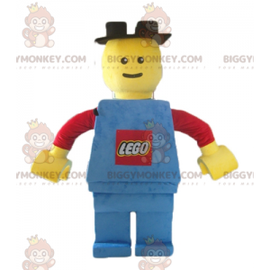 Big Lego Rød Gul og Blå BIGGYMONKEY™ maskot kostume -