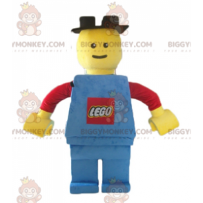 Big Lego Rød Gul og Blå BIGGYMONKEY™ maskot kostume -