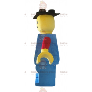 Stor Lego Röd Gul och Blå BIGGYMONKEY™ maskotdräkt -
