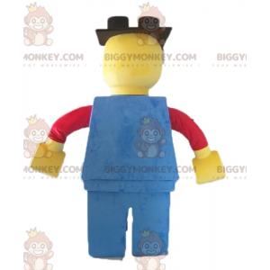 Big Lego Rød Gul og Blå BIGGYMONKEY™ maskot kostume -