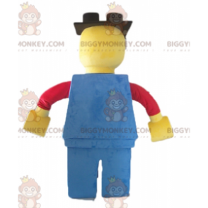 Stor Lego Röd Gul och Blå BIGGYMONKEY™ maskotdräkt -
