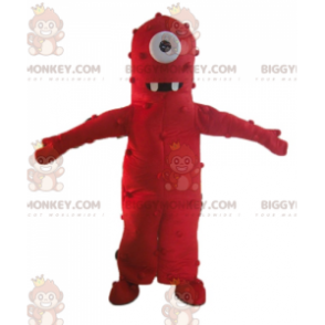 Fantasia de mascote alienígena BIGGYMONKEY™ de Ciclope Vermelho