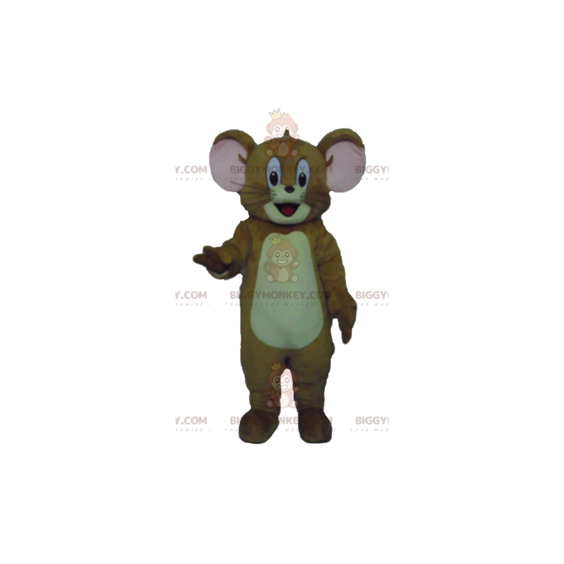 Traje de mascote BIGGYMONKEY™ de Jerry, o famoso rato marrom Traje de mascote BIGGYMONKEY™ de Jerry, o famoso rato marrom