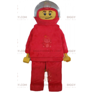 Costume de mascotte BIGGYMONKEY™ de Lego de pilote avec une