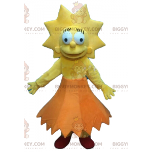 Disfraz de mascota BIGGYMONKEY™ Lisa Simpson Chica famosa de la