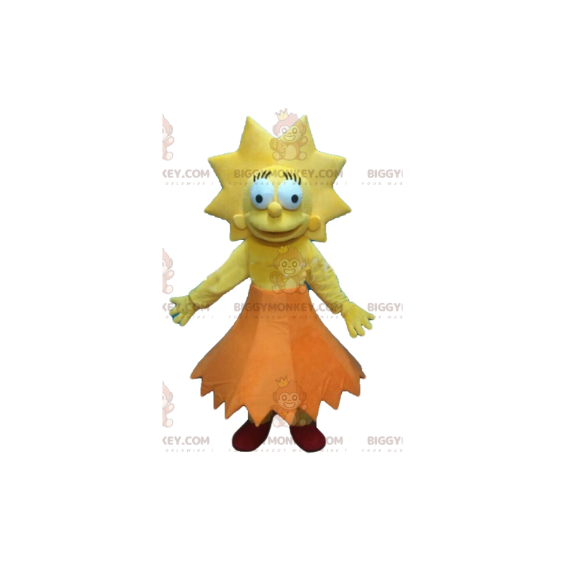 BIGGYMONKEY™ maskotkostume Lisa Simpson Famous Girl fra The