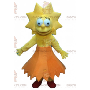 BIGGYMONKEY™ maskotkostume Lisa Simpson Famous Girl fra The