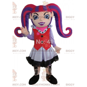 BIGGYMONKEY™ Costume da mascotte Ragazza gotica con capelli