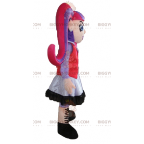 BIGGYMONKEY™ Costume da mascotte Ragazza gotica con capelli
