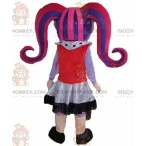BIGGYMONKEY™ Disfraz de mascota Chica gótica con cabello teñido - Mascotas de niños y niñas - BiggyMonkey.com