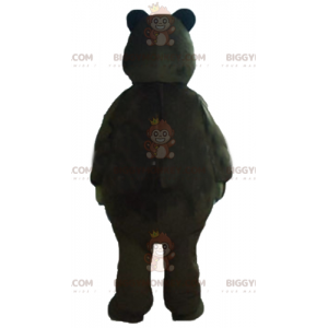 BIGGYMONKEY™ Big Funny Brown And Beige Bear Mascot Costume -