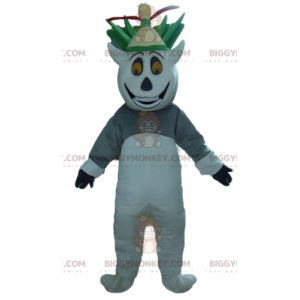 Madagascar Cartoon Lemur BIGGYMONKEY™ Mascot Costume -