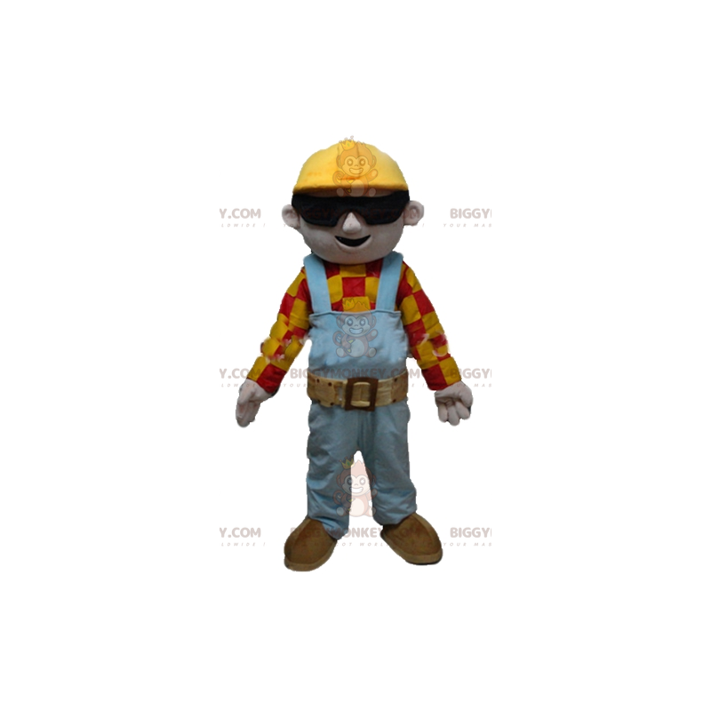 Costume de mascotte BIGGYMONKEY™ d'ouvrier de charpentier en