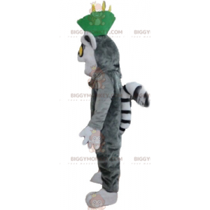 Kostium maskotka szaro-biały lemur z Madagaskaru BIGGYMONKEY™ -