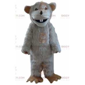 Kostium maskotki dużego włochatego białego szczura BIGGYMONKEY™ - Maskotka Mysz - BIGGYMONKEY_03509 - BiggyMonkey.com