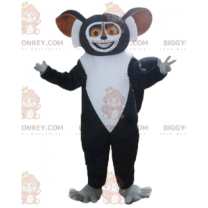 Costume da mascotte Lemure bianco e nero cartone animato