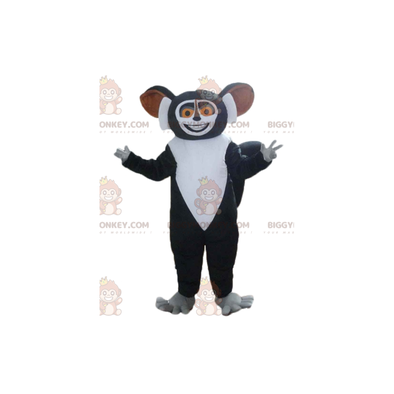 Costume da mascotte Lemure bianco e nero cartone animato Costume da mascotte Lemure bianco e nero cartone animato