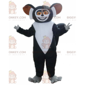 Costume da mascotte Lemure bianco e nero cartone animato