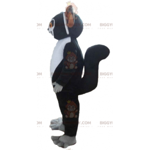 Madagascar Cartoon Black and White Lemur BIGGYMONKEY™ Mascot