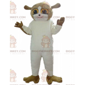 Kostým maskota BIGGYMONKEY™ veverky hnědé a bílé –