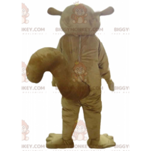 Kostým maskota BIGGYMONKEY™ veverky hnědé a bílé –