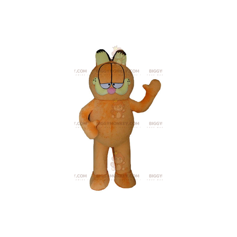 BIGGYMONKEY™ mascottekostuum van Garfield, de beroemde oranje BIGGYMONKEY™ mascottekostuum van Garfield, de beroemde oranje