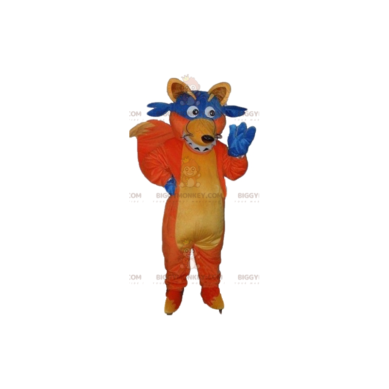 BIGGYMONKEY™ mascottekostuum van Swiper de beroemde vos uit BIGGYMONKEY™ mascottekostuum van Swiper de beroemde vos uit