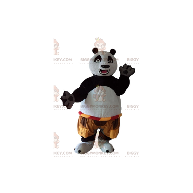 BIGGYMONKEY™ mascottekostuum van Po de beroemde panda uit de