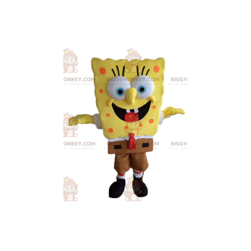 Animowany kostium maskotka Spongebob BIGGYMONKEY™ z żółtym