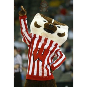 White and Brown Bird BIGGYMONKEY™ Mascot Costume –
