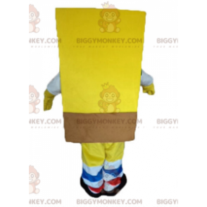 Cartoon Geel Karakter Spongebob BIGGYMONKEY™ Mascottekostuum -