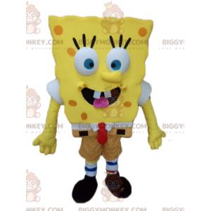 Cartoon Geel Karakter Spongebob BIGGYMONKEY™ Mascottekostuum -