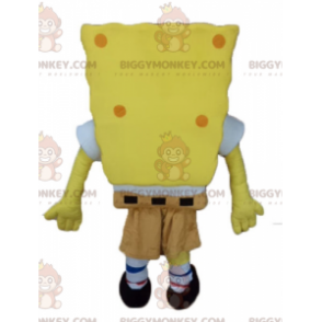 Costume da mascotte Spongebob BIGGYMONKEY™ personaggio giallo