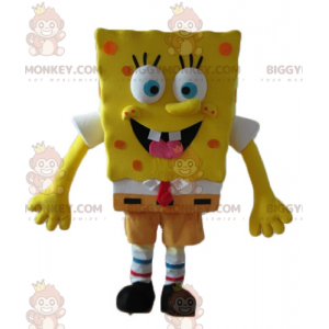 Cartoon Yellow Character Spongebob BIGGYMONKEY™ Mascot Costume