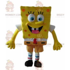 Cartoon Yellow Character Spongebob BIGGYMONKEY™ Mascot Costume