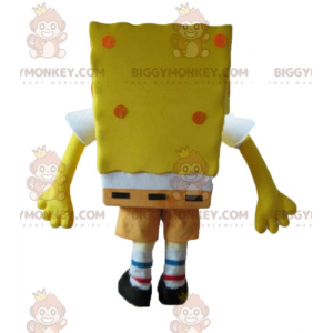 Sarjakuvan keltainen hahmo Spongebob BIGGYMONKEY™ maskottiasu -