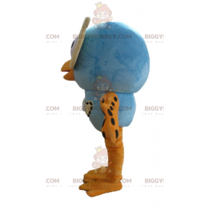 BIGGYMONKEY™ Big Blue and Orange Owl Mascot Costume with