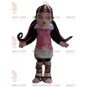 Costume da mascotte gotica BIGGYMONKEY™ da ragazza dai capelli