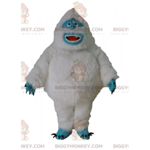 Furry Monster White and Blue Yeti Mascot Costume BIGGYMONKEY™ -