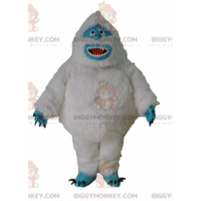 Costume mascotte Yeti bianco e blu mostro peloso BIGGYMONKEY™ -