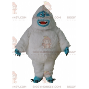 Furry Monster White and Blue Yeti Mascot Costume BIGGYMONKEY™ -