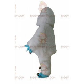 Costume mascotte Yeti bianco e blu mostro peloso BIGGYMONKEY™ -