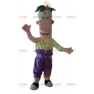 Στολή μασκότ BIGGYMONKEY™ Big Funny Smiling Man - Ανθρώπινες Μασκότ - BIGGYMONKEY_03558 - BiggyMonkey.com