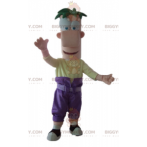 BIGGYMONKEY™ Costume da mascotte grande uomo sorridente