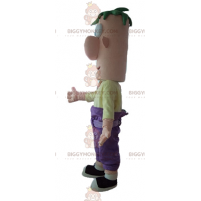 BIGGYMONKEY™ Costume da mascotte grande uomo sorridente