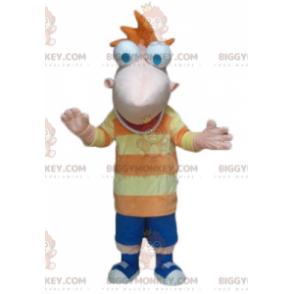 BIGGYMONKEY™ Big Funny Smiling Man Mascot Costume -