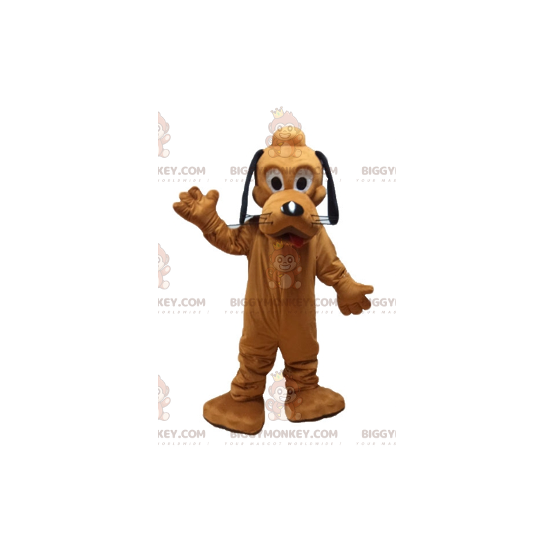 Disneys berömda orange hund Pluto BIGGYMONKEY™ maskotdräkt - Disneys berömda orange hund Pluto BIGGYMONKEY™ maskotdräkt -