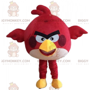 Costume da mascotte uccello rosso BIGGYMONKEY™ dal famoso gioco